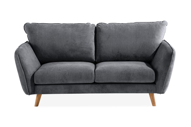 Trend Lyx 2-seter Sofa - Mørkegrå/Eik - Møbler - Sofaer - 2 seter sofa