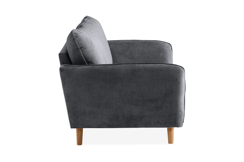 Trend Lyx 2-seter Sofa - Mørkegrå/Eik - Møbler - Sofaer - 2 seter sofa