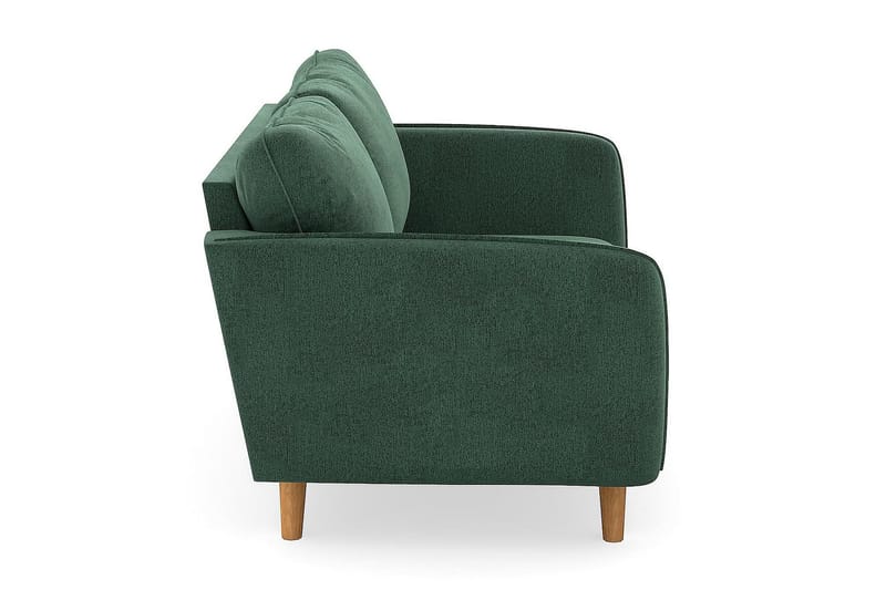 Trend Lyx 2-seters Fløyelssofa - Mørkegrønn - Møbler - Sofaer - Skinnsofaer
