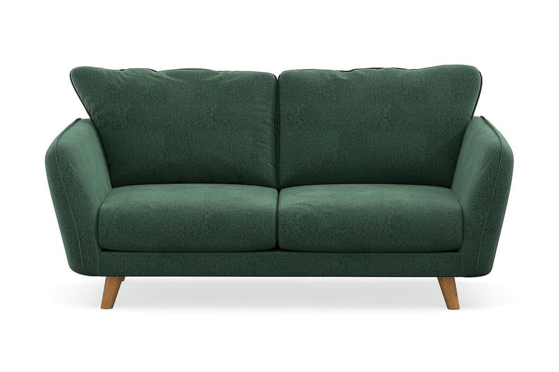 Trend Lyx 2-seters Fløyelssofa - Mørkegrønn - Møbler - Sofaer - 2 seter sofa