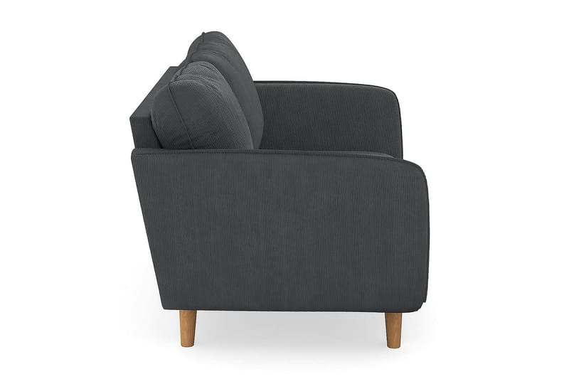 Trend Lyx 2-seters Manchestersofa - Mørk grå - Møbler - Sofaer - 2 seter sofa