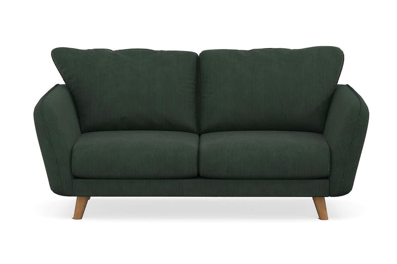 Trend Lyx 2-seters Manchestersofa - Mørkegrønn - Møbler - Sofaer - 2 seter sofa