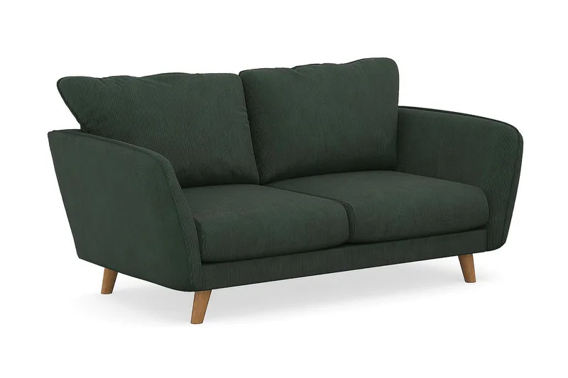 Trend Lyx 2-seters Manchestersofa - Mørkegrønn - Møbler - Sofaer - 2 seter sofa