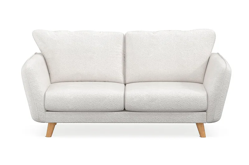 Trend Lyx 2-seters Sofa i Bouclé - Hvit - Møbler - Sofaer - 2 seter sofa