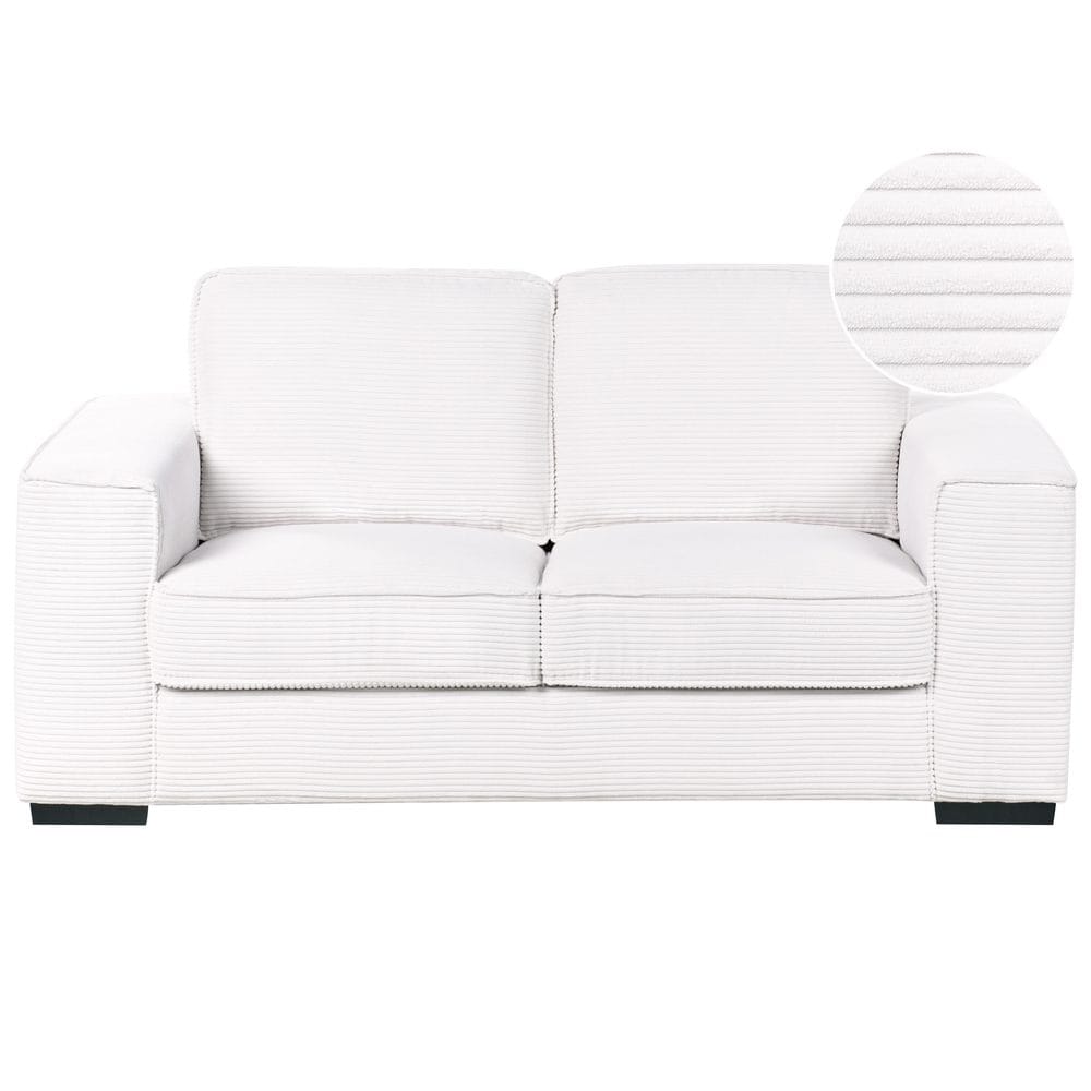 2-seters sofa Vikran - Hvit, Svart