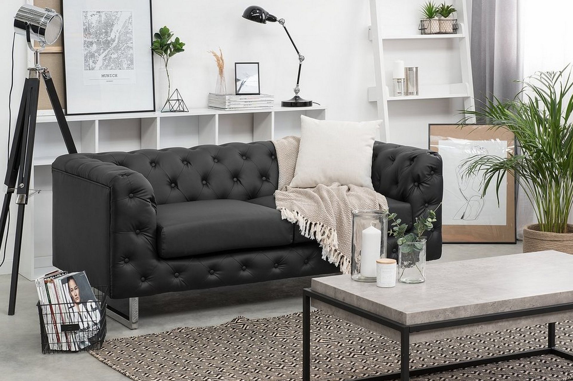 Vissland Sofa 2-Seter - Svart - Møbler - Sofaer - 2 seter sofa