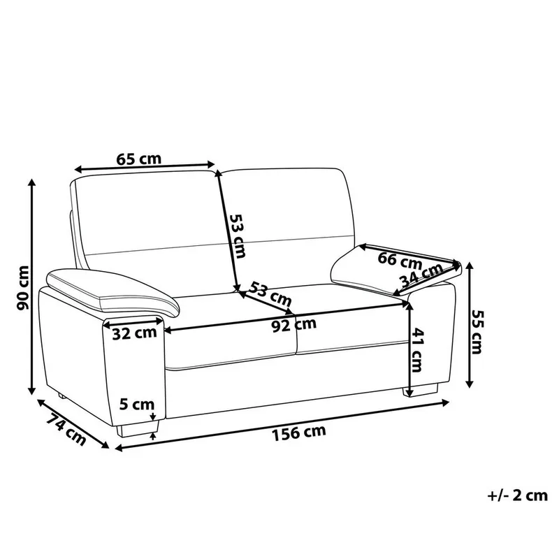2-seters sofa Vogar - Møbler - Sofaer - Skinnsofaer