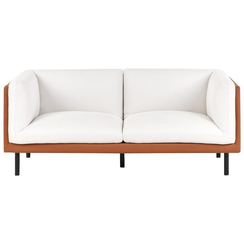 2-seters sofa Vorgod, Hvit, brun, svart