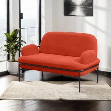 Zyricus 2-seters sofa Teddy - Teglrød - Møbler - Sofaer - 2 seter sofa