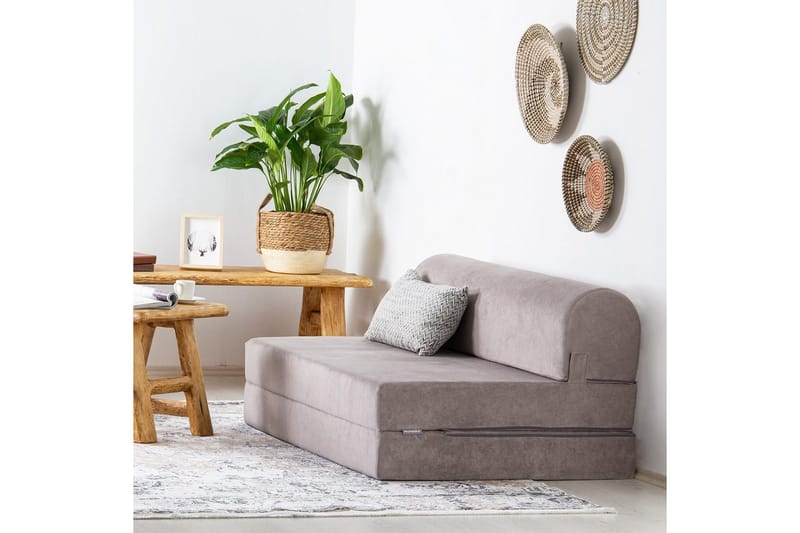 2-seters sovesofa Magaria Lys Grå - Lysegrå - Møbler - Sofaer - Sovesofaer