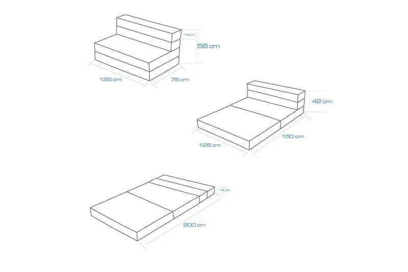 2-seters sovesofa Maroubridgelcrest Grå - Grå - Møbler - Sofaer - Sovesofaer