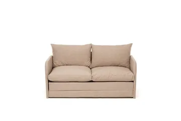 2-seters sovesofa Rubby (128 x 70 x 66 cm) Beige - Beige - Møbler - Sofaer - Sovesofaer