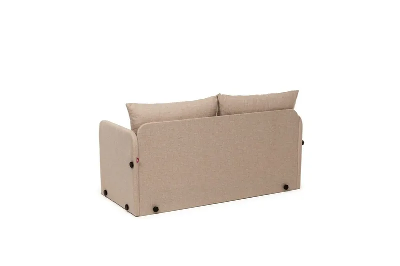 2-seters sovesofa Rubby (128 x 70 x 66 cm) Beige - Beige - Møbler - Sofaer - Sovesofaer