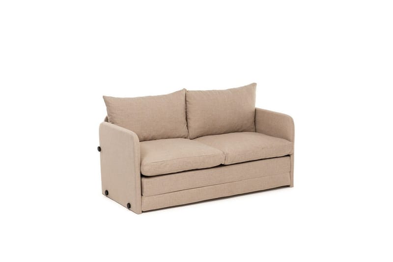 2-seters sovesofa Rubby (128 x 70 x 66 cm) Beige - Beige - Møbler - Sofaer - Sovesofaer