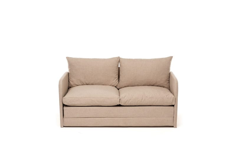 2-seters sovesofa Rubby (128 x 70 x 66 cm) Beige - Beige - Møbler - Sofaer - Sovesofaer