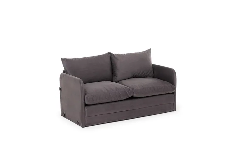 2-seters sovesofa Rubby (128 x 70 x 66 cm) Grå - Grå - Møbler - Sofaer - Sovesofaer