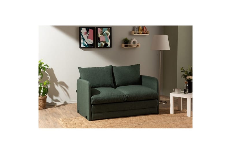 2-seters sovesofa Rubby (128 x 70 x 66 cm) Grønn - Grønn - Møbler - Sofaer - Sovesofaer