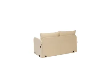 2-seters sovesofa Rubby (128 x 70 x 66 cm) Krem - Krem - Møbler - Sofaer - Sovesofaer
