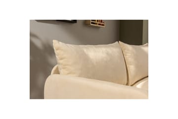 2-seters sovesofa Rubby (128 x 70 x 66 cm) Krem - Krem - Møbler - Sofaer - Sovesofaer