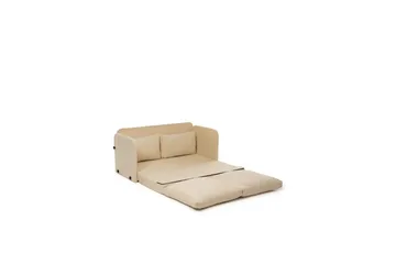 2-seters sovesofa Rubby (128 x 70 x 66 cm) Krem - Krem - Møbler - Sofaer - Sovesofaer