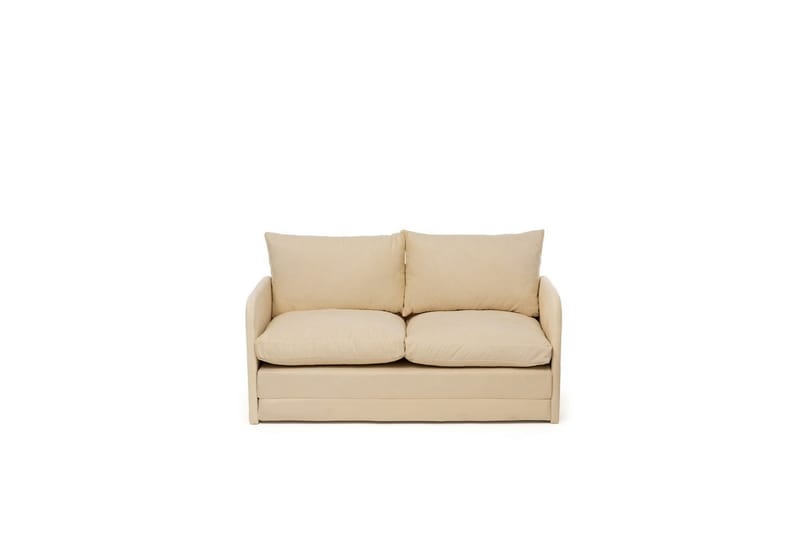 2-seters sovesofa Rubby (128 x 70 x 66 cm) Krem - Krem - Møbler - Sofaer - Sovesofaer