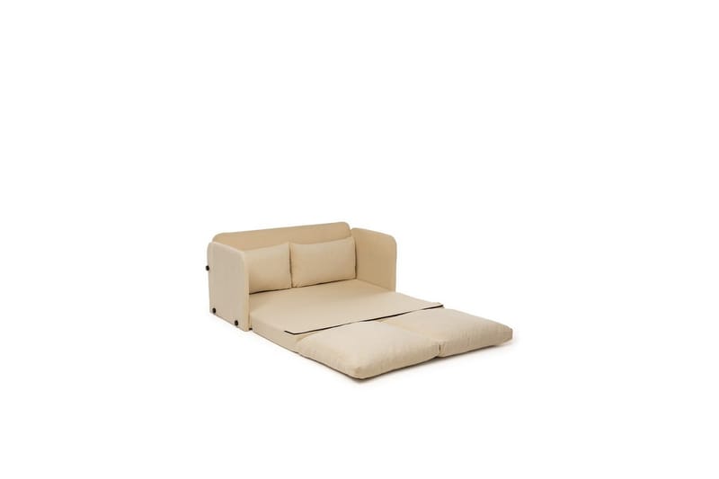 2-seters sovesofa Rubby (128 x 70 x 66 cm) Krem - Krem - Møbler - Sofaer - Sovesofaer