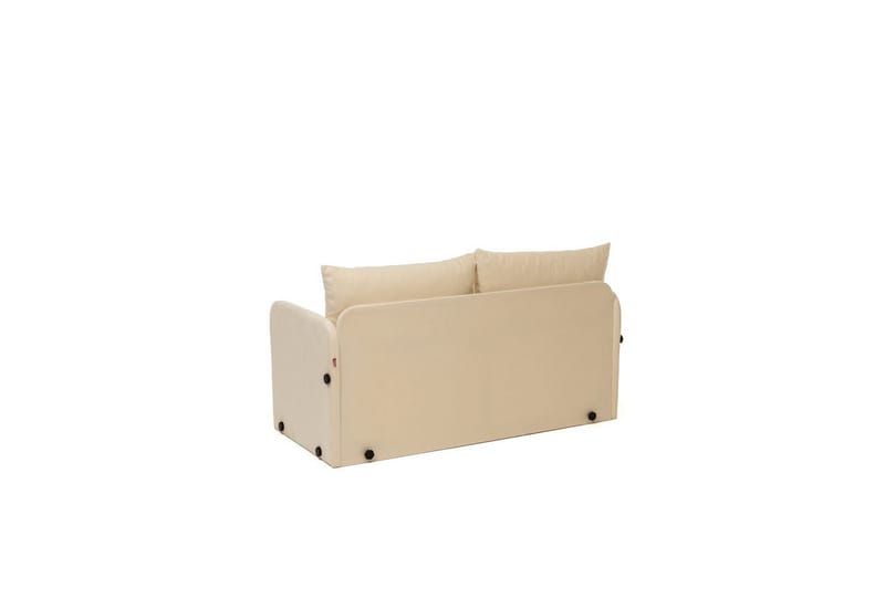 2-seters sovesofa Rubby (128 x 70 x 66 cm) Krem - Krem - Møbler - Sofaer - Sovesofaer