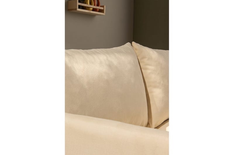 2-seters sovesofa Rubby (128 x 70 x 66 cm) Krem - Krem - Møbler - Sofaer - Sovesofaer