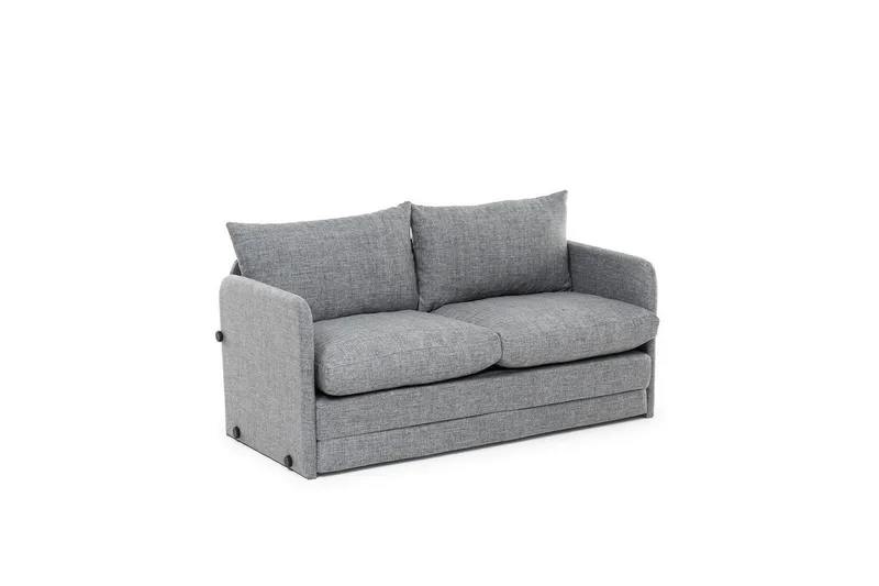 2-seters sovesofa Rubby (128 x 70 x 66 cm) Lys Grå - Lys Grå - Møbler - Sofaer - Sovesofaer