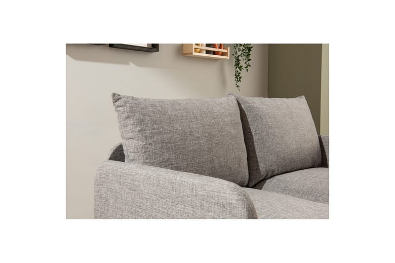 2-seters sovesofa Rubby (128 x 70 x 66 cm) Lys Grå - Lys Grå - Møbler - Sofaer - Sovesofaer