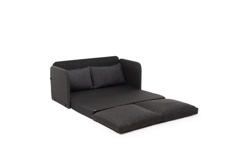 2-seters sovesofa Rubby (128 x 70 x 66 cm) Mørk grå - Mørk grå - Møbler - Sofaer - Sovesofaer