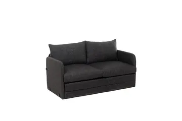 2-seters sovesofa Rubby (128 x 70 x 66 cm) Mørk grå