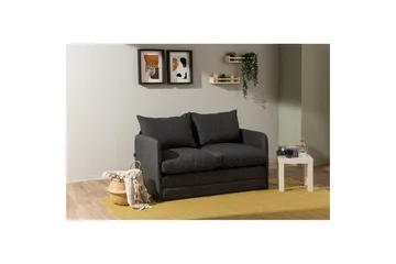 2-seters sovesofa Rubby (128 x 70 x 66 cm) Mørk grå - Mørk grå - Møbler - Sofaer - Sovesofaer