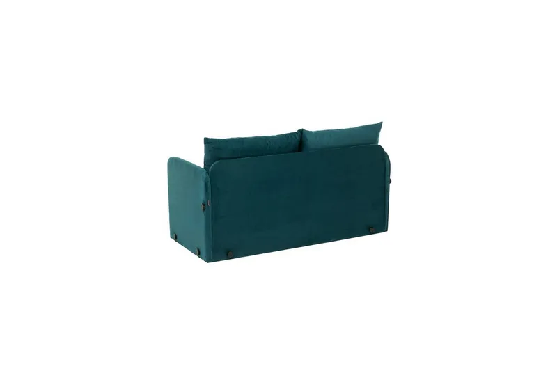 2-seters sovesofa Rubby (128 x 70 x 66 cm) Petrolgrønn - Petrolgrønn - Møbler - Sofaer - Sovesofaer
