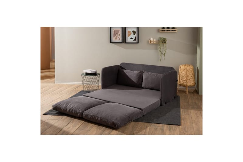 2-seters sovesofa Rubby (148 x 70 x 66 cm) Grå - Grå - Møbler - Sofaer - Sovesofaer