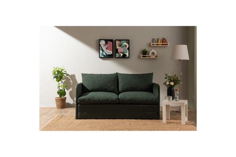 2-seters sovesofa Rubby (148 x 70 x 66 cm) Grønn - Grønn - Møbler - Sofaer - Sovesofaer
