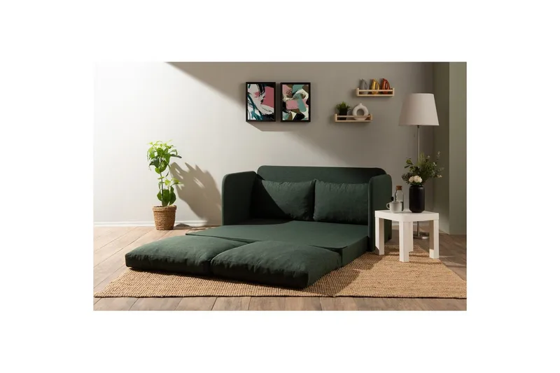 2-seters sovesofa Rubby (148 x 70 x 66 cm) Grønn - Grønn - Møbler - Sofaer - Sovesofaer