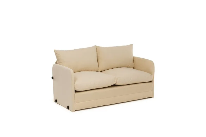 2-seters sovesofa Rubby (148 x 70 x 66 cm) Krem - Krem - Møbler - Sofaer - Sovesofaer