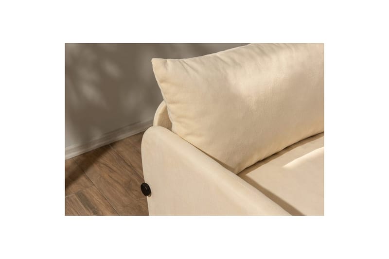 2-seters sovesofa Rubby (148 x 70 x 66 cm) Krem - Krem - Møbler - Sofaer - Sovesofaer