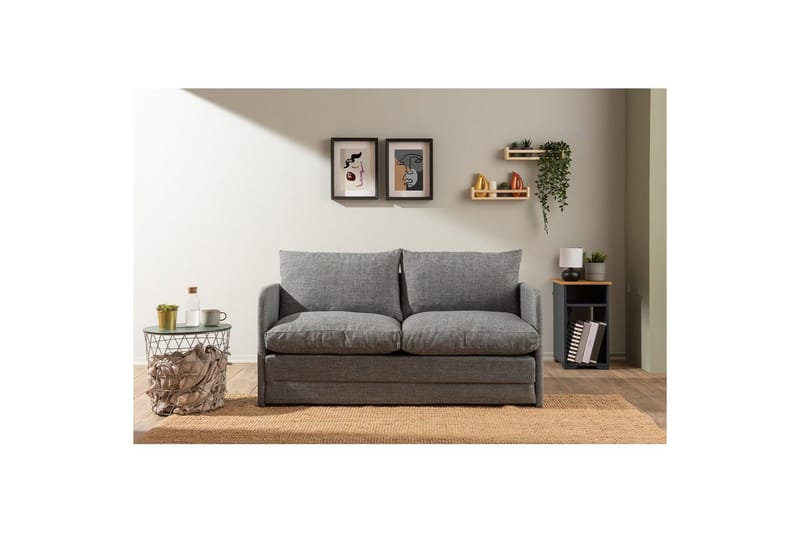 2-seters sovesofa Rubby (148 x 70 x 66 cm) Lys Grå - Lys Grå - Møbler - Sofaer - Sovesofaer