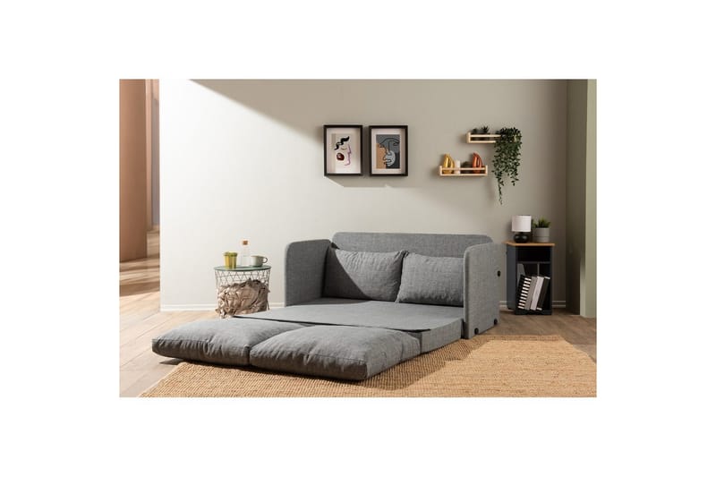 2-seters sovesofa Rubby (148 x 70 x 66 cm) Lys Grå - Lys Grå - Møbler - Sofaer - Sovesofaer