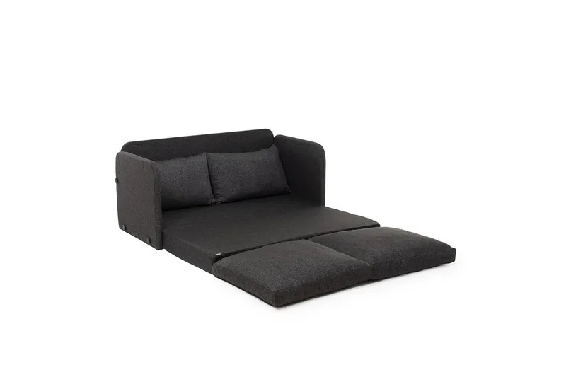 2-seters sovesofa Rubby (148 x 70 x 66 cm) Mørk grå - Mørk grå - Møbler - Sofaer - Sovesofaer