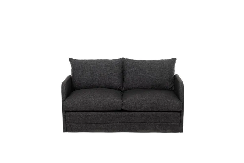 2-seters sovesofa Rubby (148 x 70 x 66 cm) Mørk grå - Mørk grå - Møbler - Sofaer - Sovesofaer