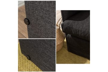 2-seters sovesofa Rubby (148 x 70 x 66 cm) Mørk grå - Mørk grå - Møbler - Sofaer - Sovesofaer