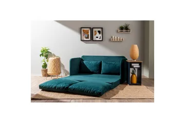 2-seters sovesofa Rubby (148 x 70 x 66 cm) Petrolgrønn - Petrolgrønn - Møbler - Sofaer - Sovesofaer