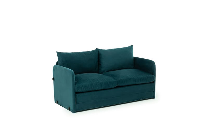 2-seters sovesofa Rubby (148 x 70 x 66 cm) Petrolgrønn - Petrolgrønn - Møbler - Sofaer - Sovesofaer