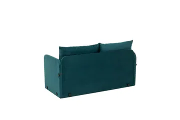 2-seters sovesofa Rubby (148 x 70 x 66 cm) Petrolgrønn - Petrolgrønn - Møbler - Sofaer - Sovesofaer