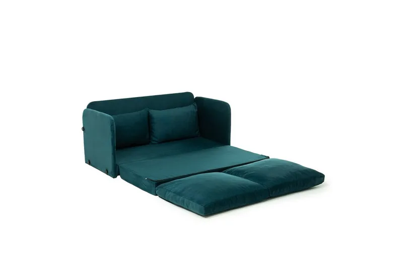 2-seters sovesofa Rubby (148 x 70 x 66 cm) Petrolgrønn - Petrolgrønn - Møbler - Sofaer - Sovesofaer