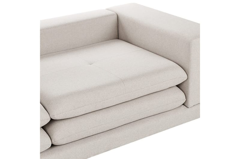 2-sitssoffa Beliani Heden Beige/ljust trä Beige||Light colored wood - Møbler - Sofaer - 2 seter sofa