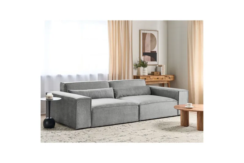 2-sitssoffa Beliani Hellnar Beige Grey - Møbler - Sofaer - 2 seter sofa